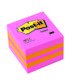 Notis blokke Post-it® Mini kube 2051P pink 51x51mm 400 blad