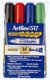 Whiteboard marker Artline 517 2,0mm rund 4-pk