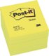 Notis blokke Post-it® 654 76x76mm gul neon