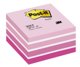 Notis blokke Post-it® Kube 76x76mm pastel pink