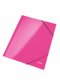 3-klap elastikmappe Leitz WOW A4 pink