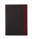 Notesbog Oxford Black n´Red Business Journal Soft cover A5 linjeret sort