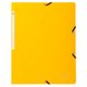 Elastikmappe karton A4 uden klap gul