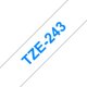 Mærketape Brother P-Touch TZe243 18mm blå på hvid