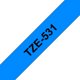 Mærketape Brother P-Touch TZe531 12mm sort på blå