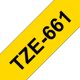 Mærketape Brother P-Touch TZe661 36mm sort på gul