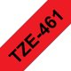 Mærketape Brother P-Touch TZe461 36mm sort på rød