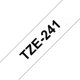 Mærketape Brother P-Touch TZe241 18mm sort på hvid