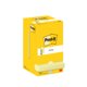 Notis blokke Post-it® Z-Notes R330 Canary Yellow 76x76mm 12 blokke