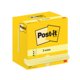 Notis blokke Post-it® Z-Notes 76x127mm Canary Yellow