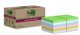 Post-It® Super Sticky 100 % Recycled Notes 47,6x47,6cm blandede farver