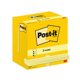 Notis blokke Post-it® Z-Notes 76x127mm Canary Yellow