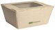 Madkasse med vindue 115x90x65mm bambuspapir/PLA