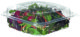 Salatskål PLA 200x200x75mm klar